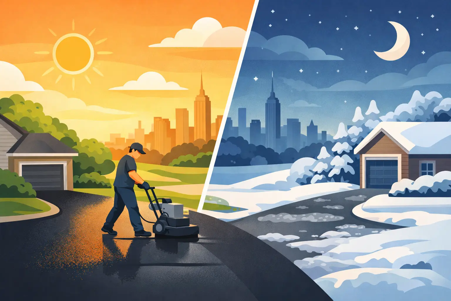 Best Time to Sealcoat Driveway in New York