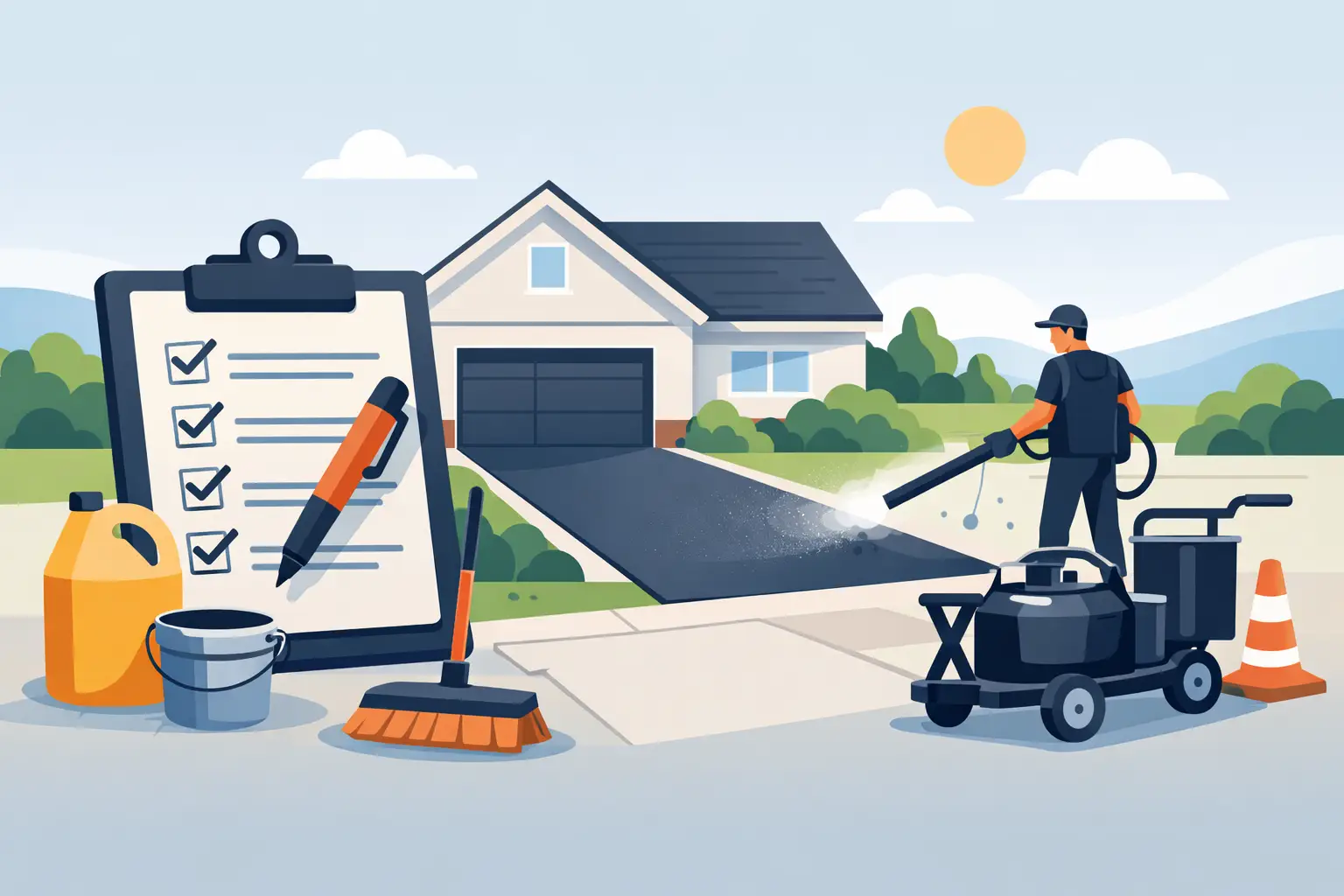 Driveway Sealcoating Preparation Checklist
