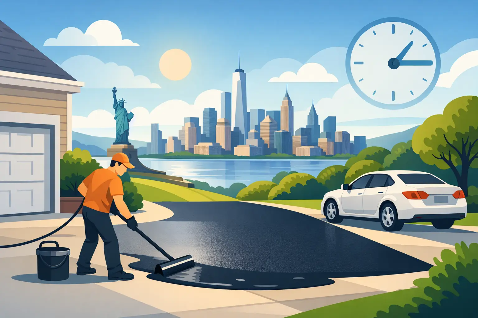 How Long Driveway Sealcoating Lasts in New York