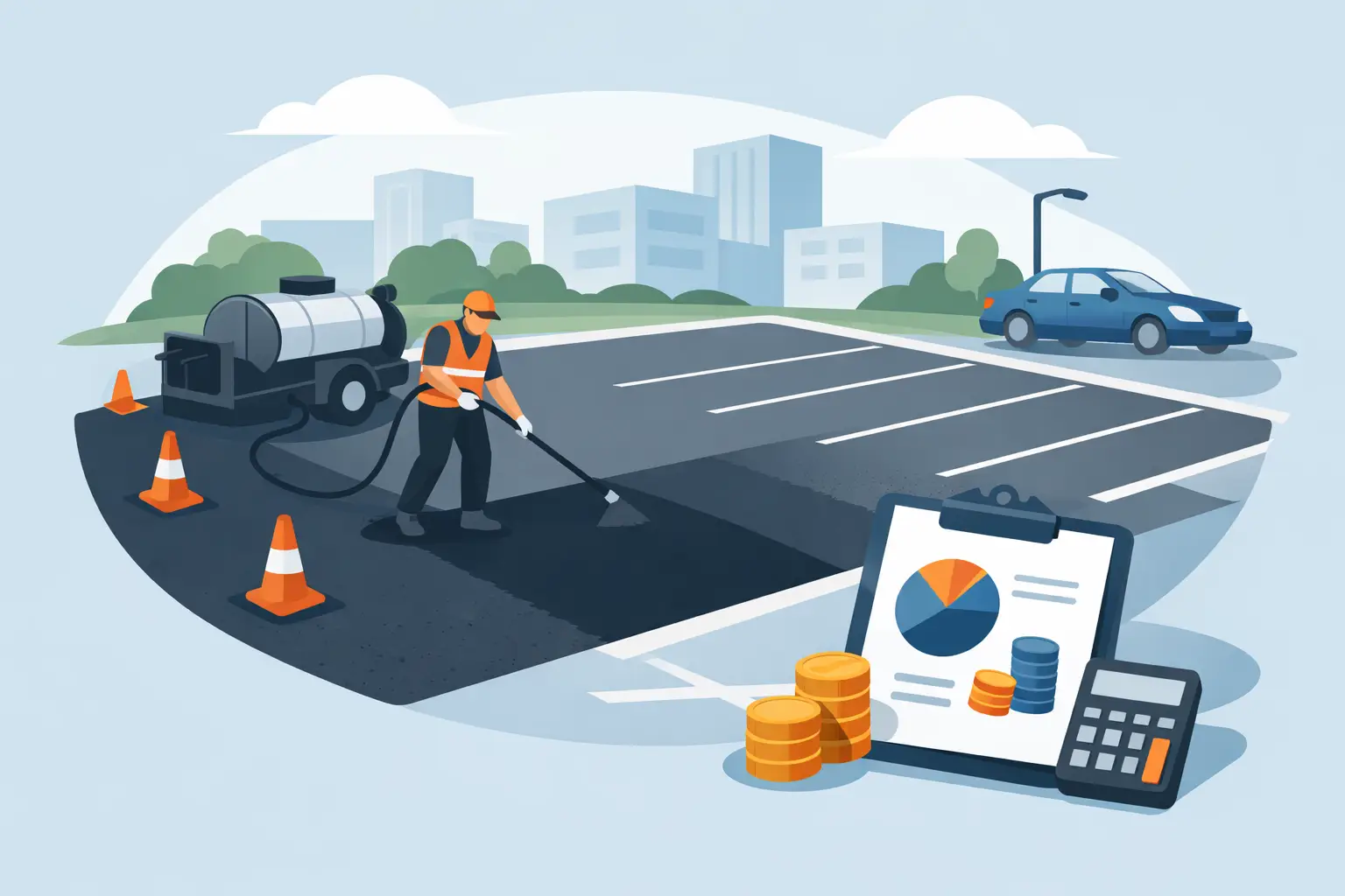 Parking Lot Sealcoating Cost Estimate Guide