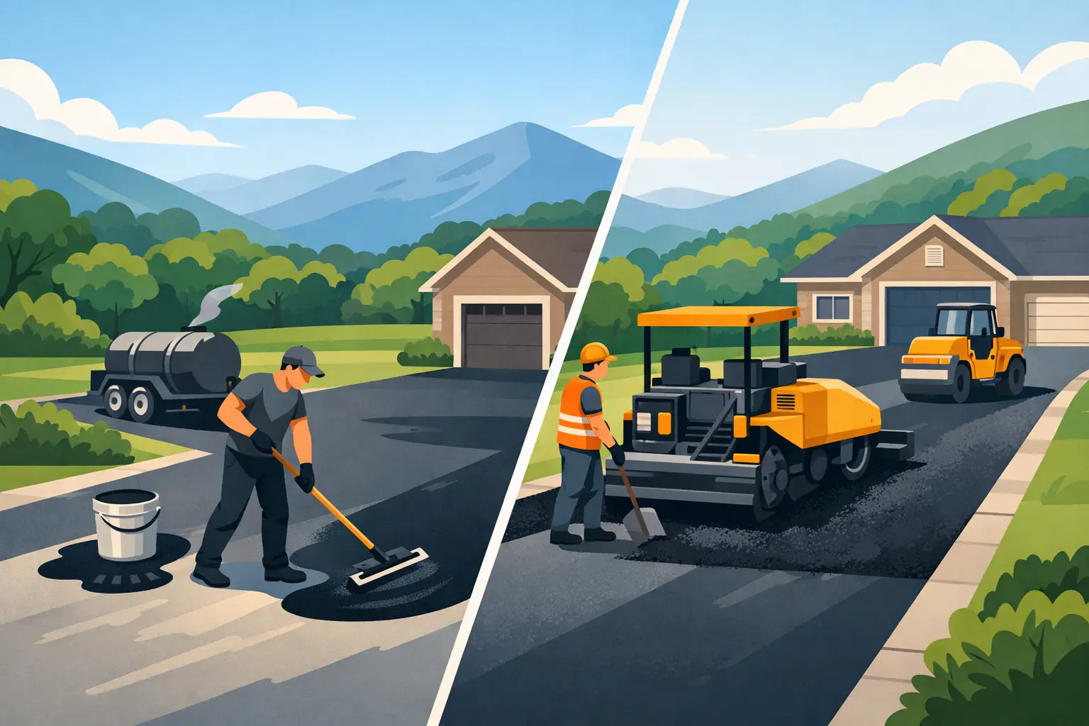 Sealcoating vs. Resurfacing a Driveway in Hudson Valley